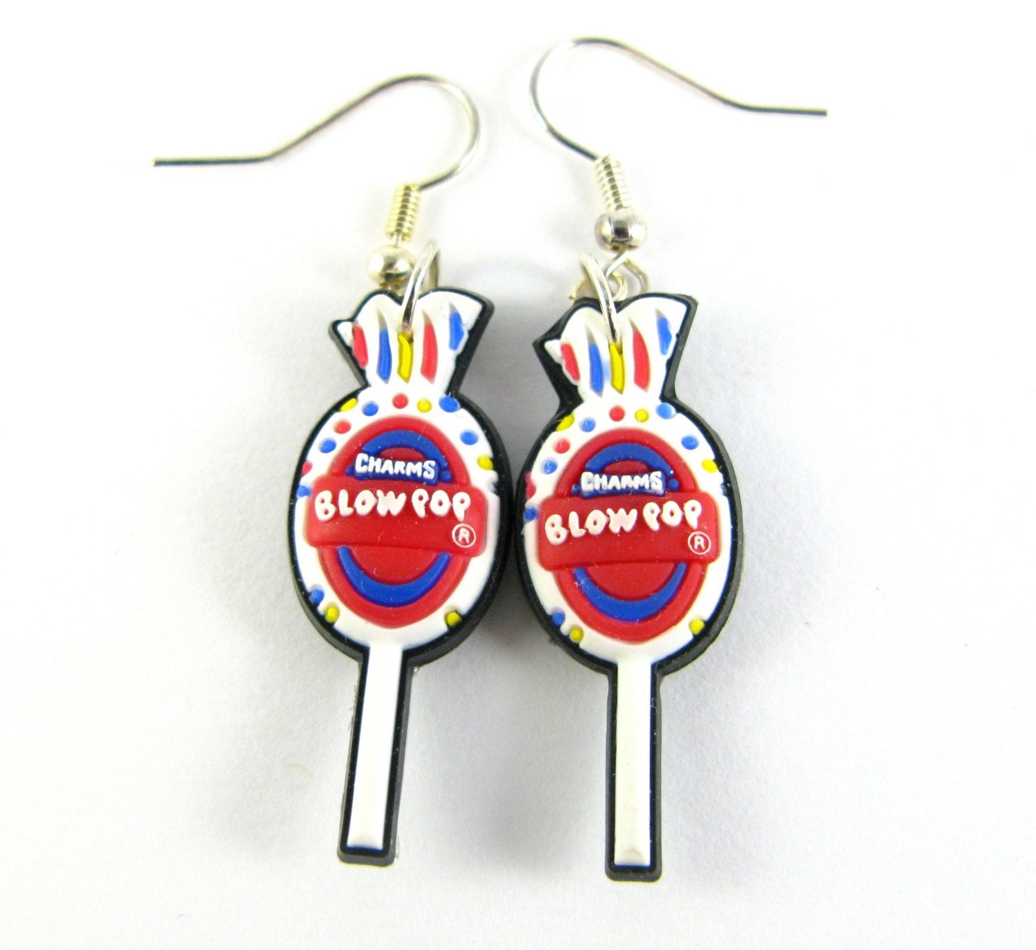 BLOW POP EARRINGS  on surgical stainless steel hooks with gift bag