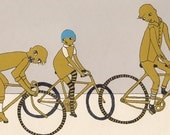 screen print bicycle poster - Joyride