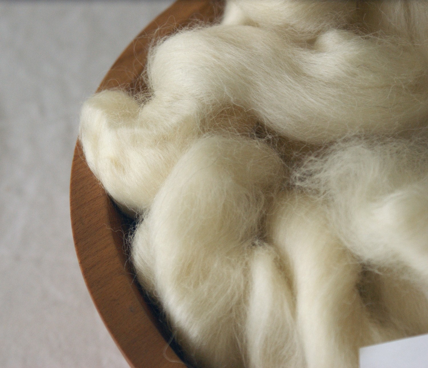 UNDYED WENSLEYDALE half pound combed top to dye yourself
