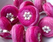 Ring - Pink Felted Wool