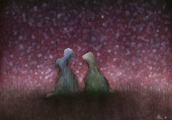 All The Time We Are Gone 5x7 fine art giclee print reproduction of an original watercolor and ink illustration