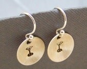 Martini Earrings - Sterling Silver