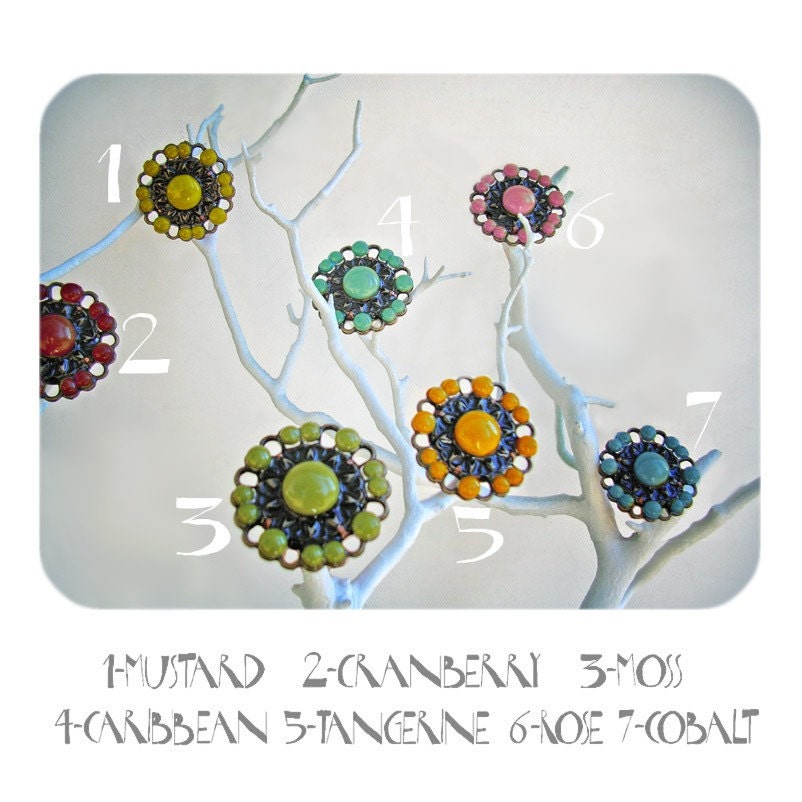 SALE-6 Yantra Rings-Choose your colors