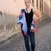 Alphons Mucha "Reverie" sling pouch with long shoulder strap. Copper pure silk backing.