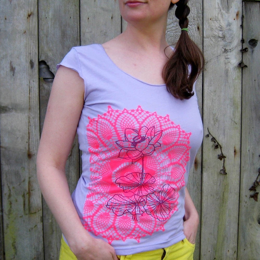 SALE - Womens Lilac Mix and Match Tee