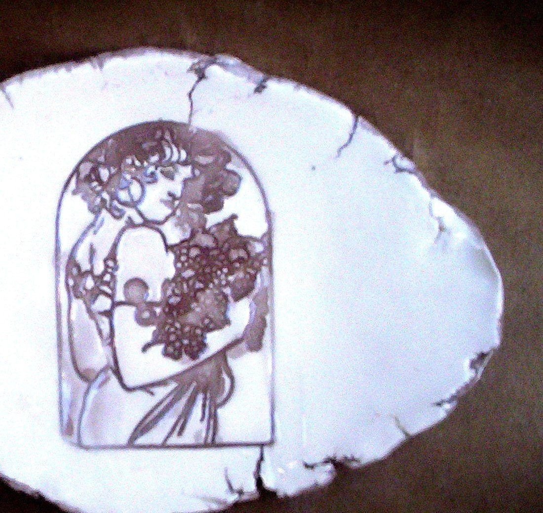 Art Nouveau Trinket Dish in Brown