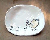 Chick Hand built Trinket Dish