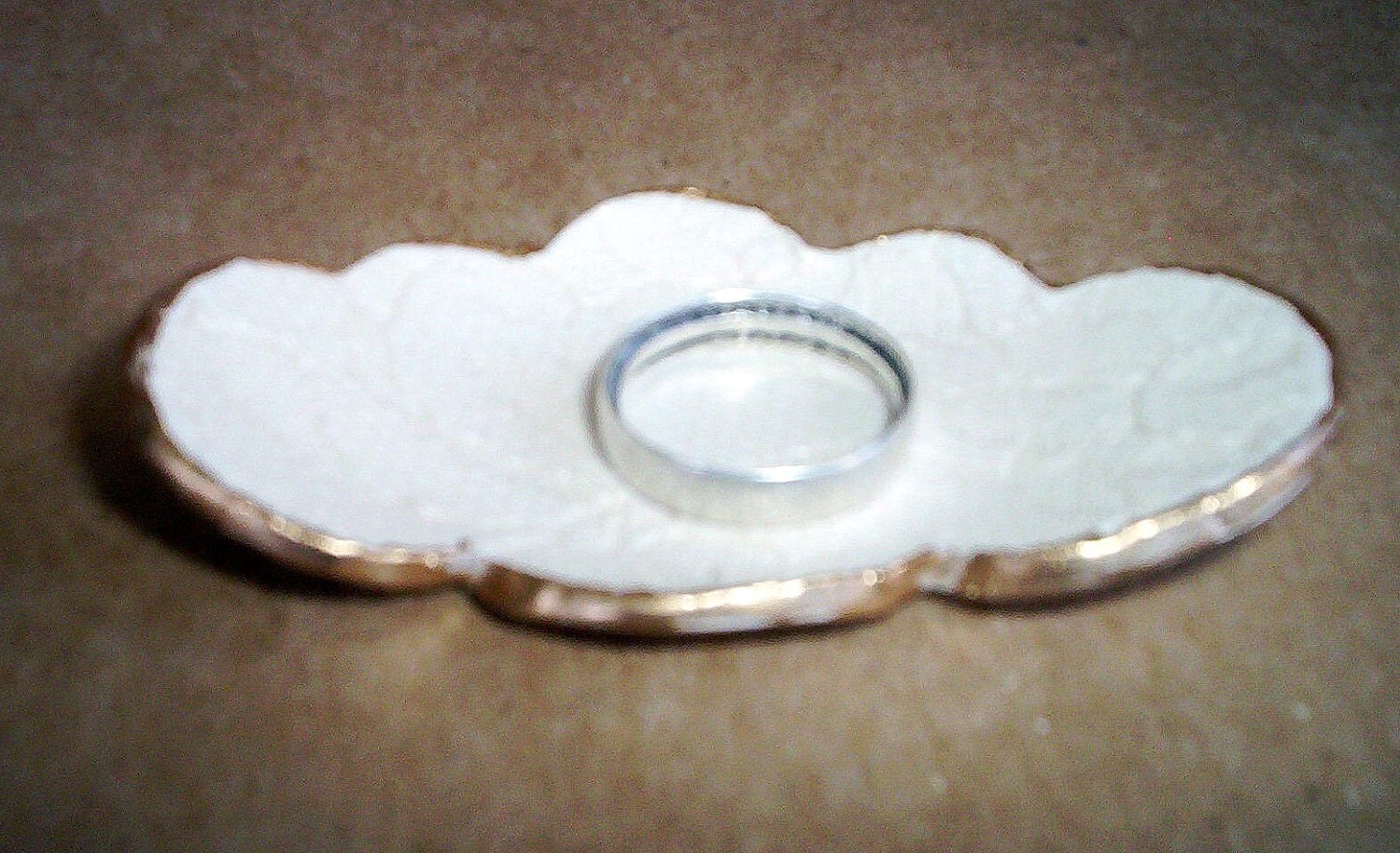 THREE Lace Ceramic Cloud Ring Bowls