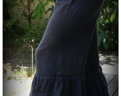 Ruffle Bloomers Blue Gray Cotton & Lace