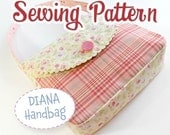 PDF SEWING PATTERN - Diana Handbag by iSew - Instant Download