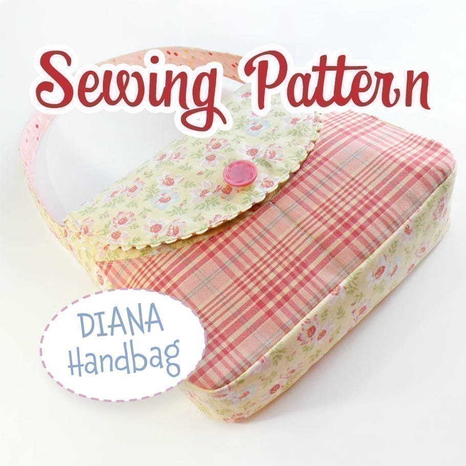 PDF SEWING PATTERN - Diana Handbag by iSew - Instant Download