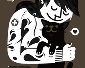 RESCUE PETS WILL LOVE YOU BETTER silkscreen poster