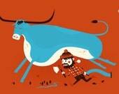 Year of the Ox - Midwest Edition silkscreened art print