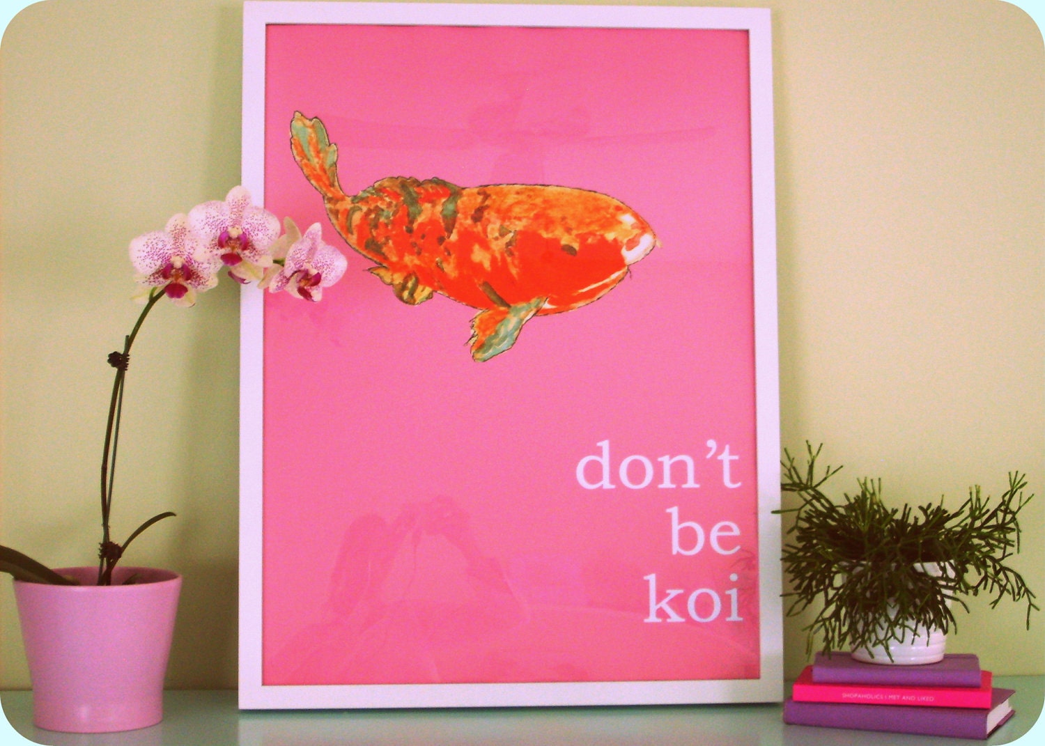 DON'T BE KOI 18x24 Framed Print