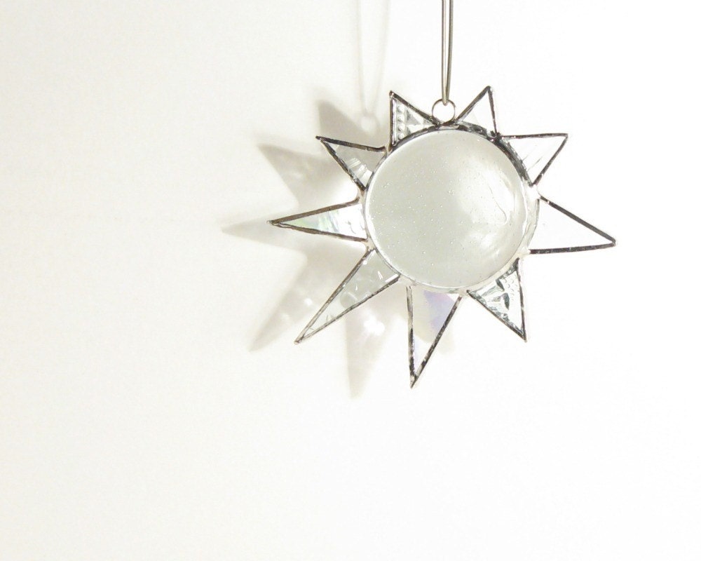 Stained Glass Clear Sun Suncatcher