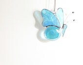 Blue Butterfly Suncatcher Stained Glass