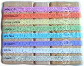 8 skinny, stretchy elastic lace headbands - scallop edge // CLEARANCE
