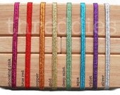 20 metallic elastic headbands - thick, shiny, stretchy - wholesale lot - pick your colors