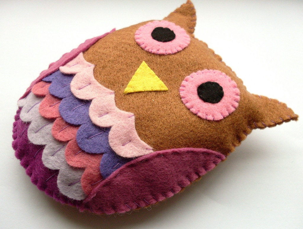 DIY Felt Owl - PDF Sewing Pattern