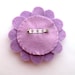 Sale: Lilac Felt Flower Brooch, lilac, purple, lavender, aqua