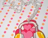 Love Headphones Necklace 21 inches