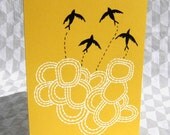 flight card in yellow
