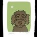 Goofy III- a Chocolate Labradoodle in the Dog Series Art Print