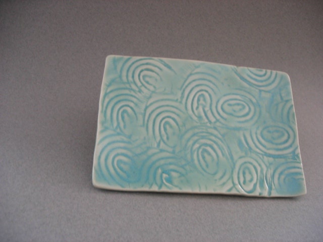 Swirl plate - Ceruleanblue