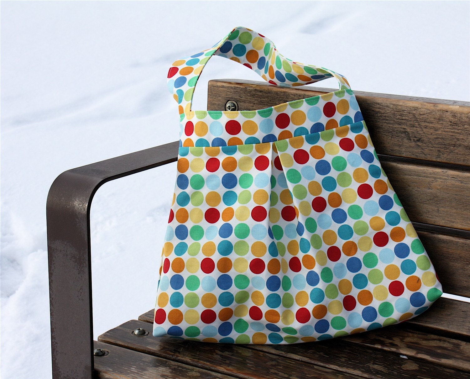 Bright Polka Dot Bag
