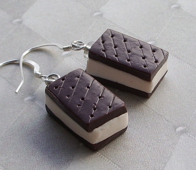 Ice Cream Sandwich Earrings