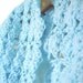 Crochet Infinity Cowl- Mesh Shell Pattern in Summer Sky Blue - Cozy and Breezy Crochet Cowl- Chunky Infinity Scarf