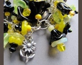 Summer Sunflower Charm Bracelet by Cornerstoregoddess