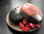 Charcoal with Cranberry & Anisette Soap 4.5 oz Bar - Made with Activated Charcoal, Pink Kaolin Clay, Cranberry Seed