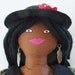 Pretty African American Doll - Cloth Doll by Joelle's Dolls