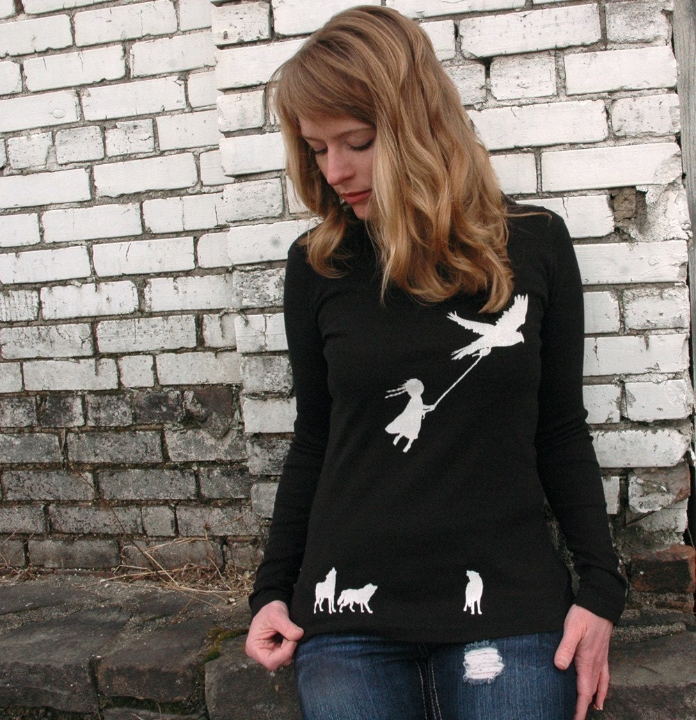 T-Shirt Hoody For Women - Escape Design - 4 color choices