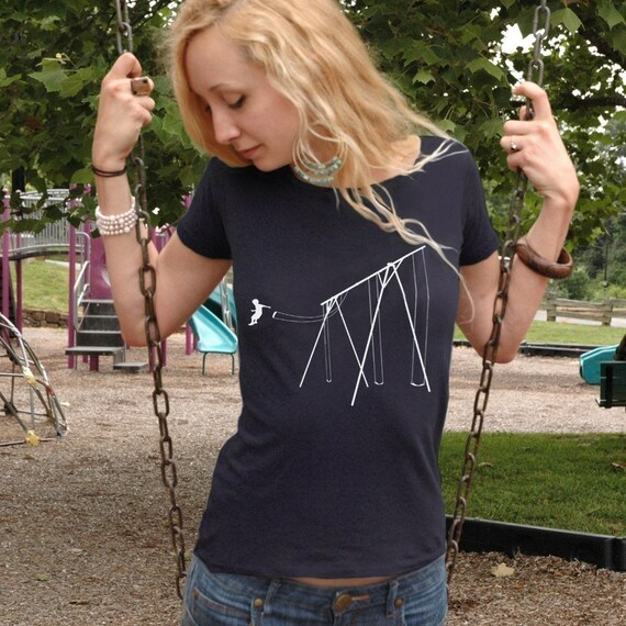 SWING "Jump" shirt for women - organic cotton scoop neck with soft vintage feel - 8 colors