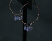 Tanzanite Hoop Earrings
