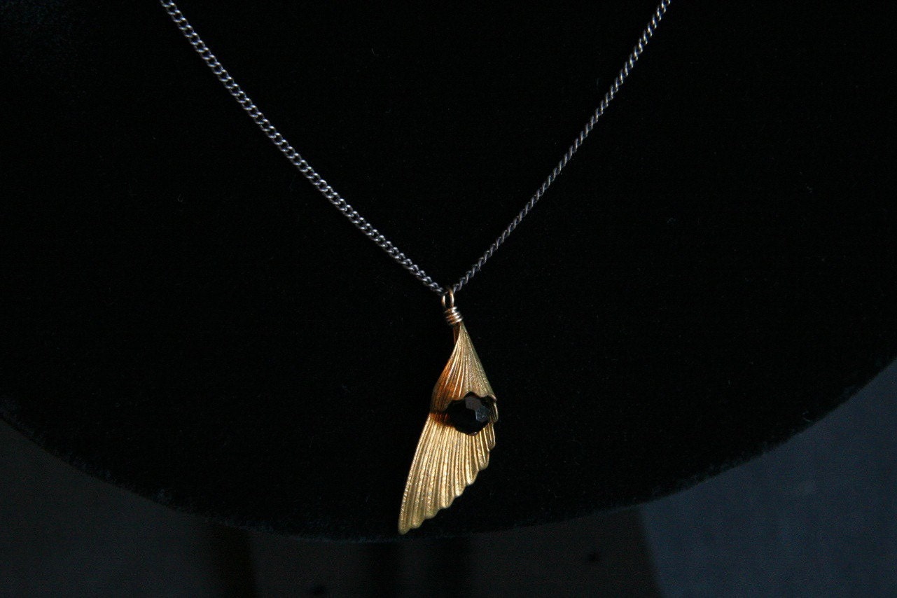 Brass Wing Necklace