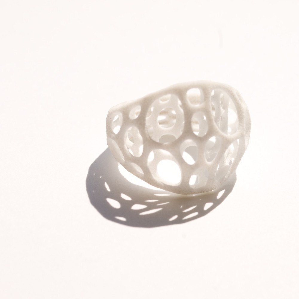 2-layer center ring (white) 3d-printed nylon