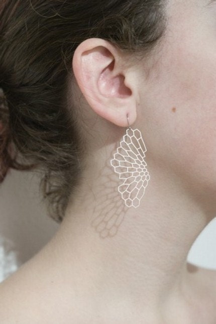 Radiolaria Earrings - stainless steel