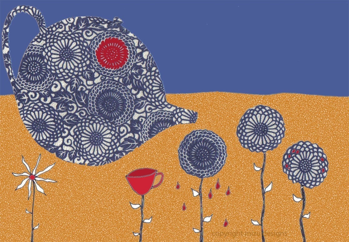 warm showers (original giclee art print)