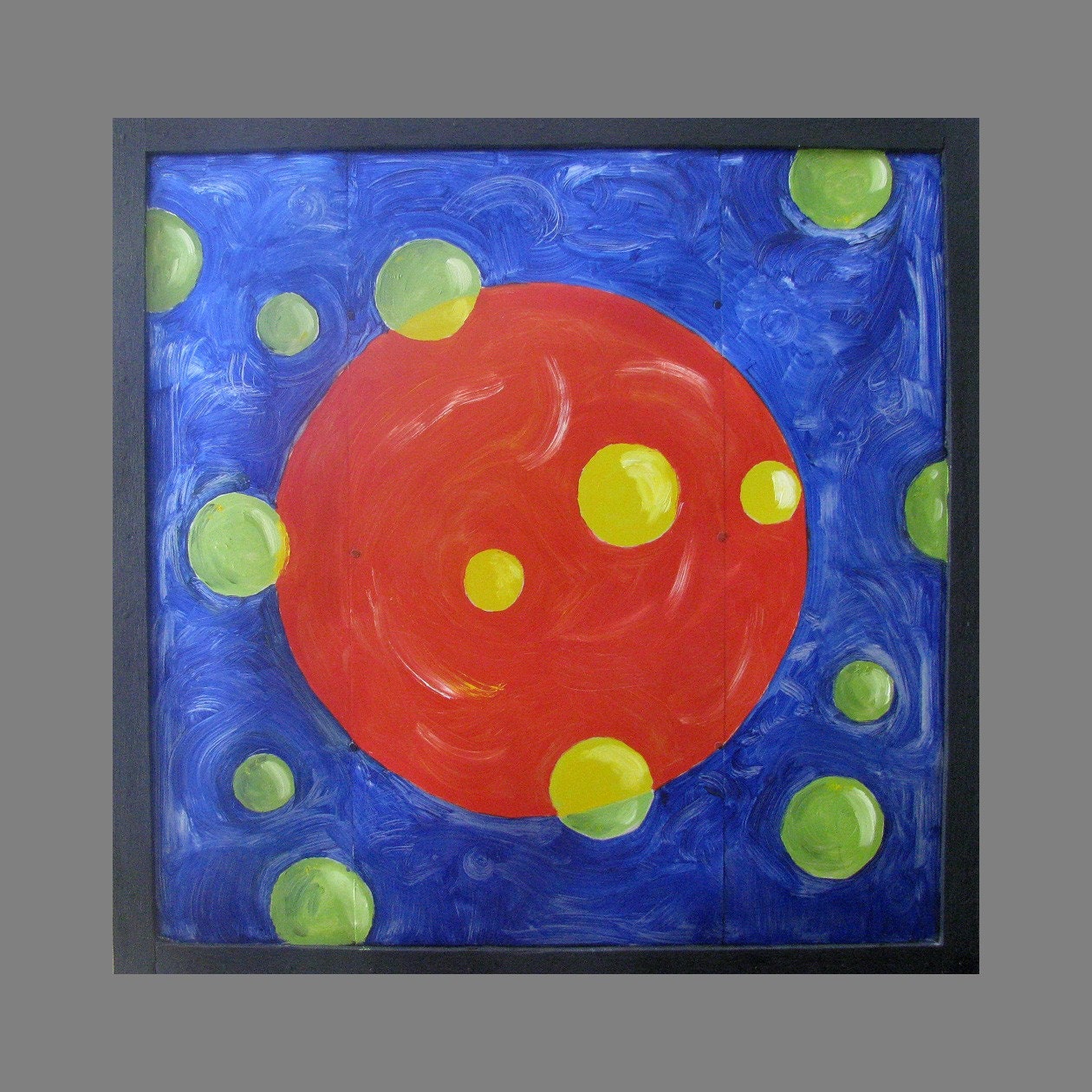 Original Art for Sale Was 275 Now 198 Fine Art Abstract Metal Painting Modern Contemporary Karina Keri-Matuszak