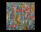 Copper Art for Sale Was 275 Now 198 Original Art for Sale Fine Art 24 x 24 Abstract Painting Modern Karina Keri Matuszak