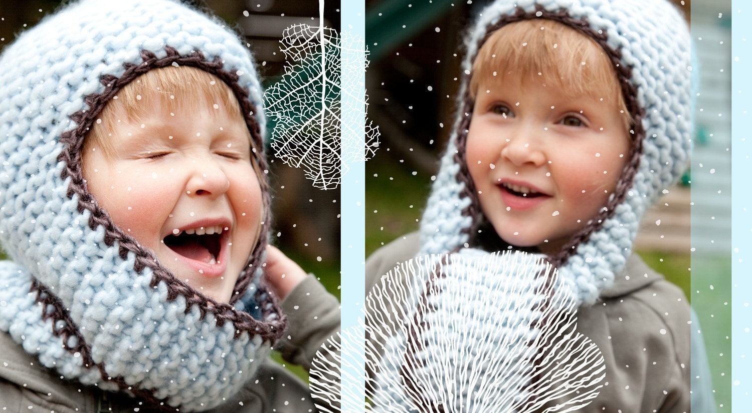 PATTERN - Kids Awesome Earflap Hat size 1T-6T