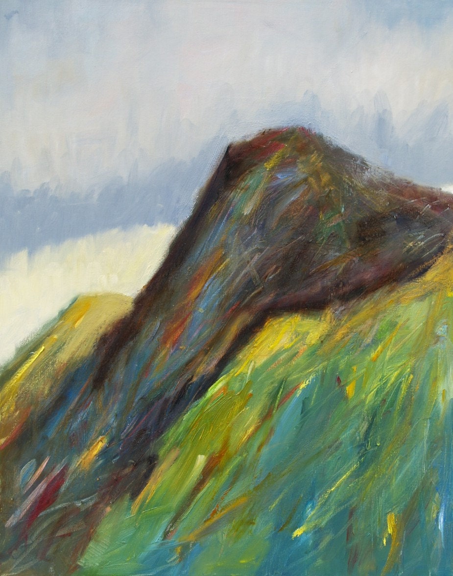 Summer Rain 24 x 30 abstract landscape