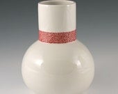 SALE Vase with Red Pebble Accent