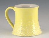 SALE Mug Yellow - Porcelain Pebble MUG in Yellow