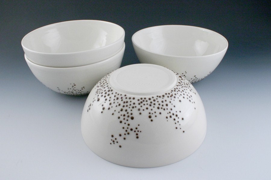 Soup Size Pebble bowls in Chestnut Brown