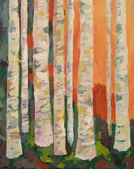 Birch Trees Art Print - As seen on the set of "Modern Family" TV show