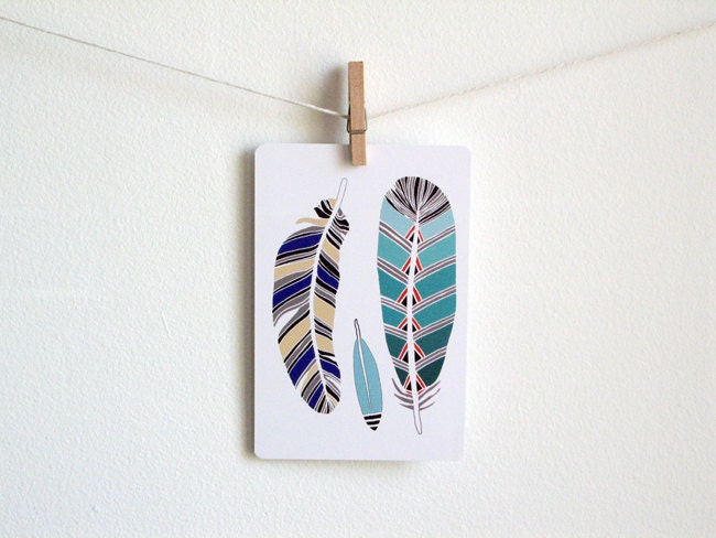 Feather Postcard
